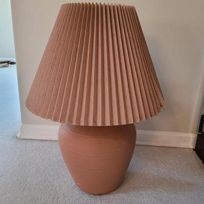 Terra Cotta Colored Ceramic Lamp (LR-EL)