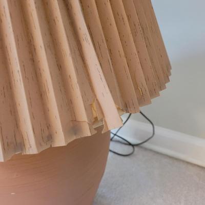 Terra Cotta Colored Ceramic Lamp (LR-EL)