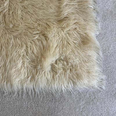 Karamichos Mazarakis Flokati Hand Woven New Zealand Wool Rug 5’ x 3’ (PB-MG)