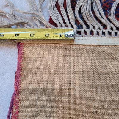 Karastan Red Bokhara Design 100% Wool Rug, 4' x 6.5' (LR-EL)