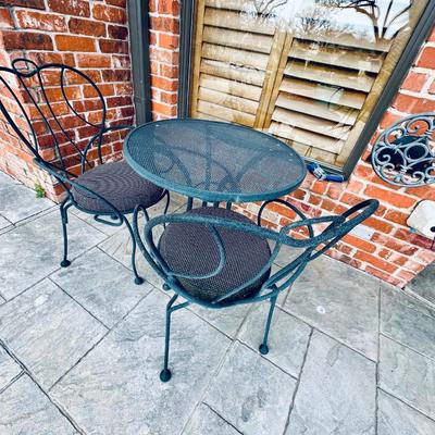 Outdoor - Back Patio - Bistro Set - Black Iron