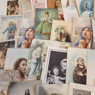 Collection of Vintage Holy Cards