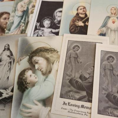 Collection of Vintage Holy Cards