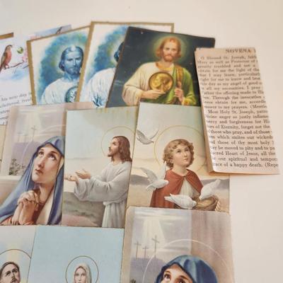 Collection of Vintage Holy Cards