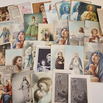 Collection of Vintage Holy Cards