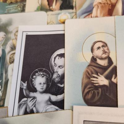 Collection of Vintage Holy Cards