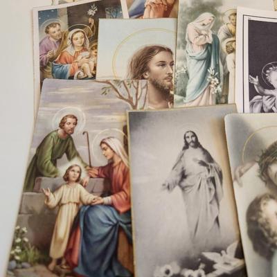 Collection of Vintage Holy Cards