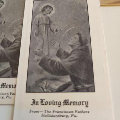 Collection of Vintage Holy Cards