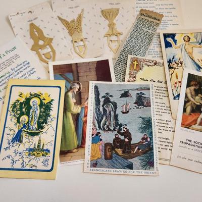 Vintage Holy Cards and Religious Bookmarks