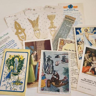Vintage Holy Cards and Religious Bookmarks