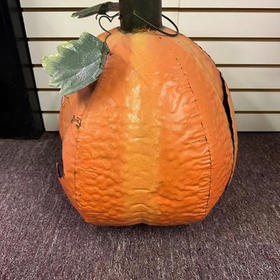 Large Tin Halloween Pumpkin