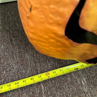 Large Tin Halloween Pumpkin