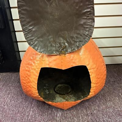 Large Tin Halloween Pumpkin