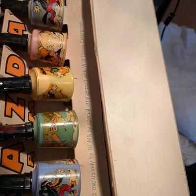 Vintage Silly Symphony Christmas Light Set w Box Walt Disney Noma Mazda Cartoon