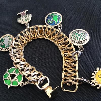 Go Green Charm Bracelet