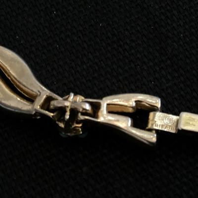 Trafari Vintage Blue Floral Bracelet locking