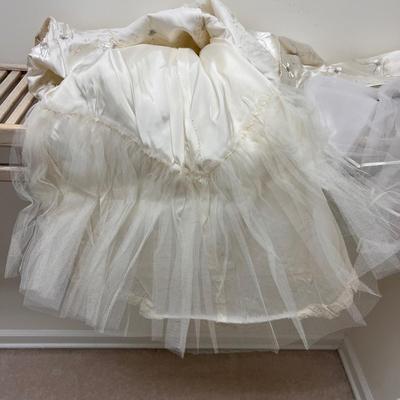 Satin Wedding Dress W/ Veil, Bolero Jacket & More (PB-RG)