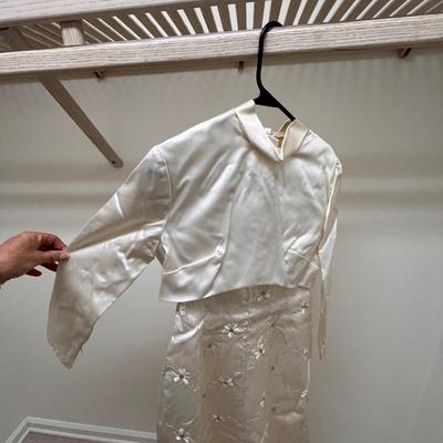 Satin Wedding Dress W/ Veil, Bolero Jacket & More (PB-RG)