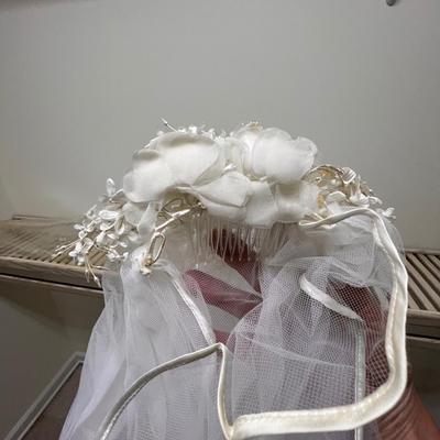 Satin Wedding Dress W/ Veil, Bolero Jacket & More (PB-RG)