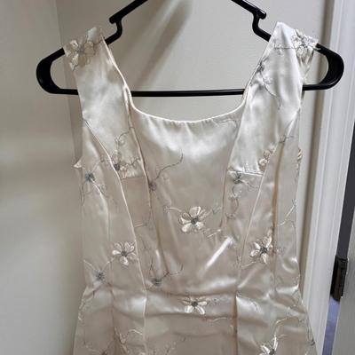 Satin Wedding Dress W/ Veil, Bolero Jacket & More (PB-RG)