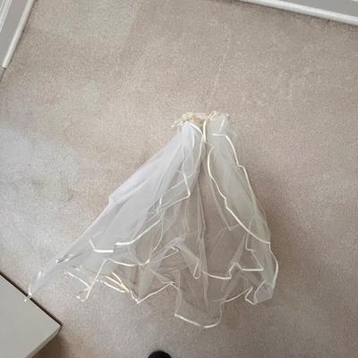 Satin Wedding Dress W/ Veil, Bolero Jacket & More (PB-RG)