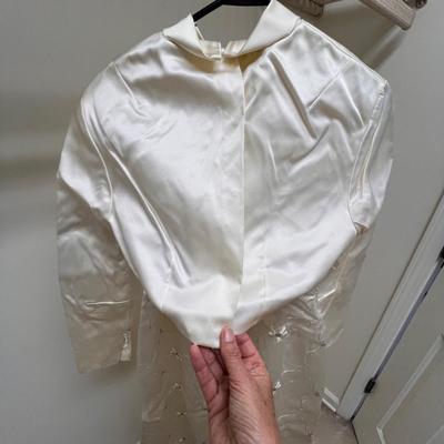 Satin Wedding Dress W/ Veil, Bolero Jacket & More (PB-RG)