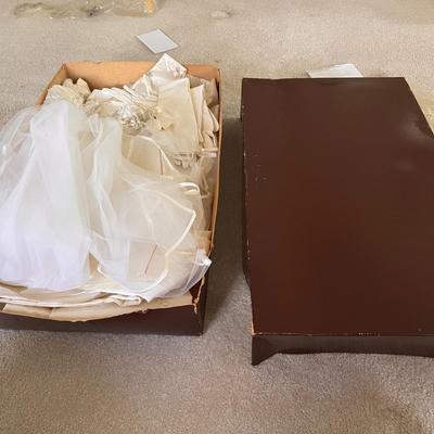 Satin Wedding Dress W/ Veil, Bolero Jacket & More (PB-RG)