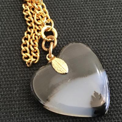 Beautiful Glass Heart Necklace