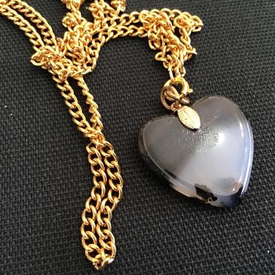 Beautiful Glass Heart Necklace
