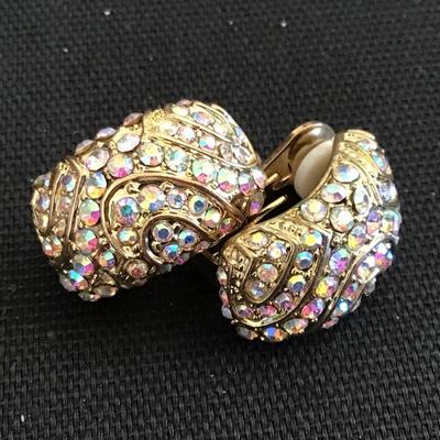 Aurora Borealis Vintage Earrings