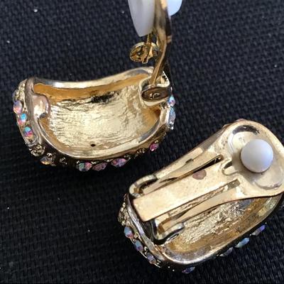 Aurora Borealis Vintage Earrings