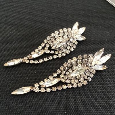Large Rhinestone Earrings