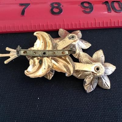 Antique Large Faux Stone Brooch