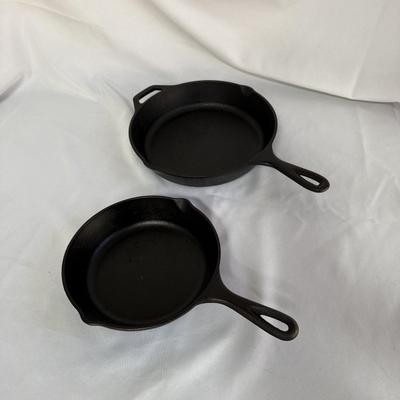 Two Lodge Cast Iron Skillets (K-BM)