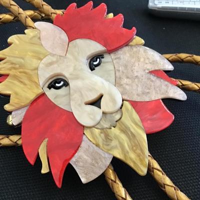 Lion Bolo Tie