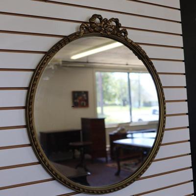 Vintage Gilt Bow Wall Mirror