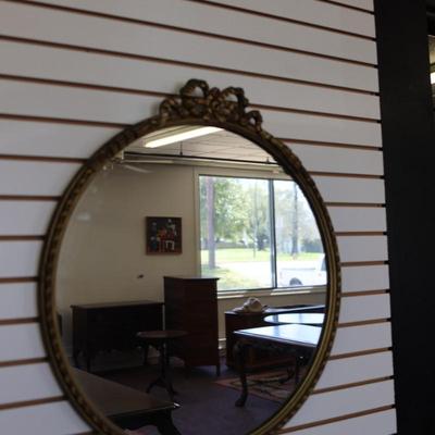 Vintage Gilt Bow Wall Mirror