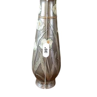 Home Decor. - Art Deco inspired Ceramic Vase X Tall - 36"