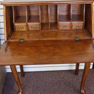 Traditional Style Drop Front Secretary Desk