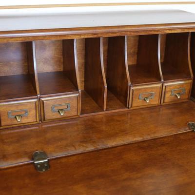 Traditional Style Drop Front Secretary Desk