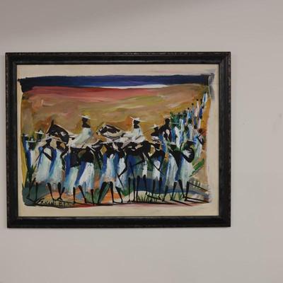 Ernani Silva, Figures, Original Paint on Paper