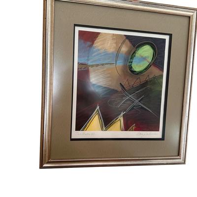 Art - Print - Artist Unknown - 22 1/2" x 21 1/2" Title Two Peaks VI. Part of a pair or 4 set