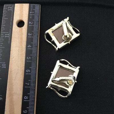 Vintage, Coro thermal set clip on earrings