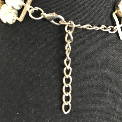 Vintage, large, rhinestone, choker, necklace, glass