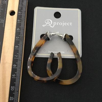 Faux tortoiseshell BoHo collection earrings