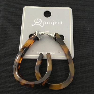 Faux tortoiseshell BoHo collection earrings