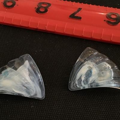 Beautiful Sky z blue Clip on Earrings