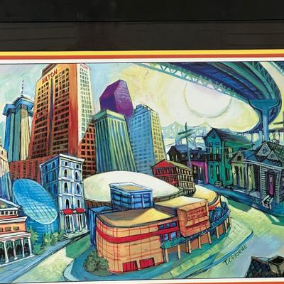 Signed T. Osborne Framed Print