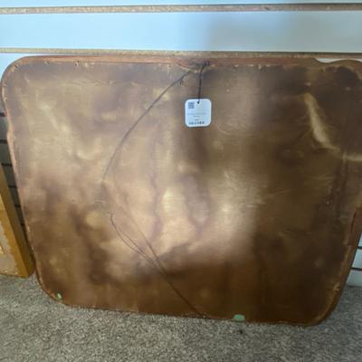 LARGE METAL LAMPSHADE AND A WALL MIRROR