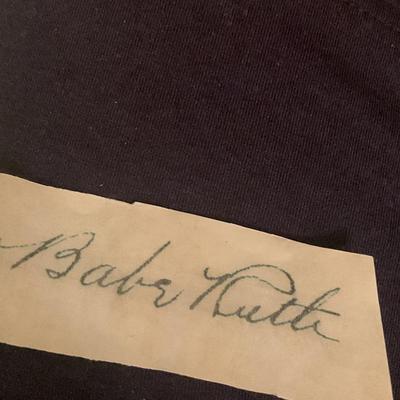 Babe Ruth Baseball HOF Player Signed Autograph